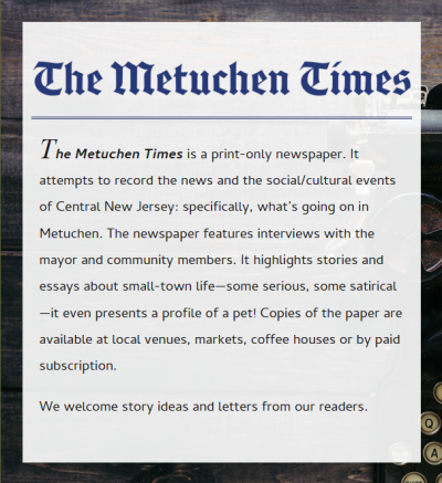 The Metuchan Times 